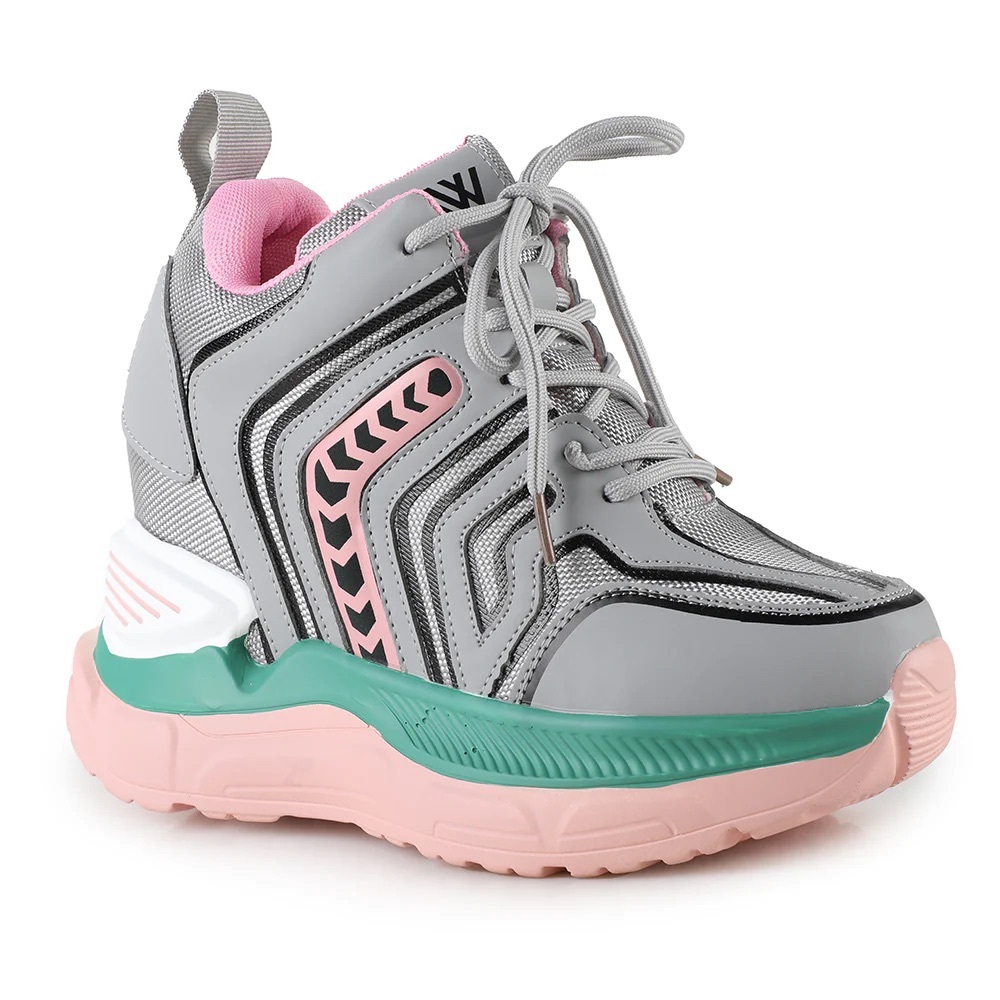 Anthony Wang Gray Sneaker Wedge
